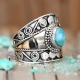 ANILLO TURQUESA GOTA AJOURÉ