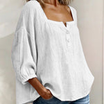 BLUSA SENCILLA CON CUELLO CUADRADO - VALERINA MARBELLA