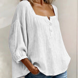 BLUSA SENCILLA CON CUELLO CUADRADO - VALERINA MARBELLA