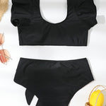 We’re Hawaii Bound Soon Ruffle Bikini Swimsuit