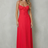 Selena – Soft corset charm – Sleeveless flowing maxi dress