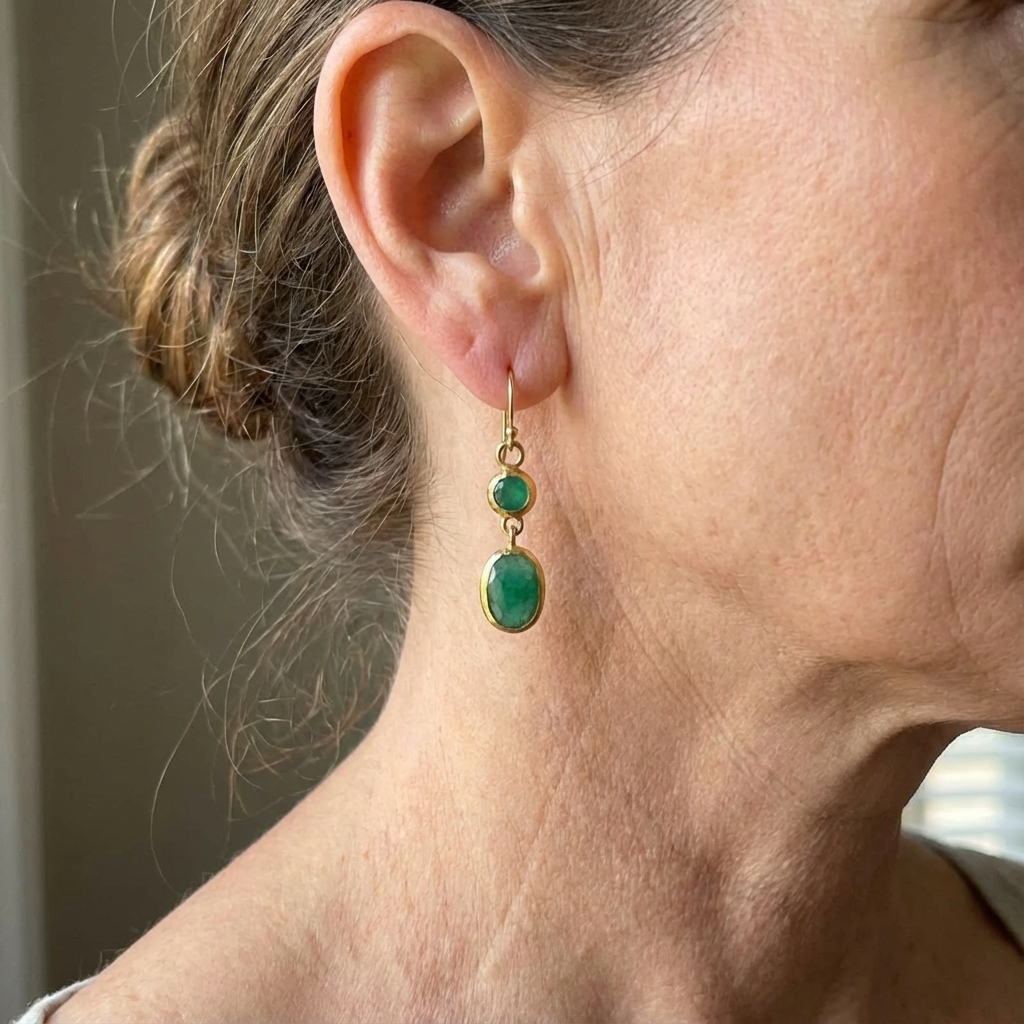 PENDIENTES SIMPLE TURQUESA