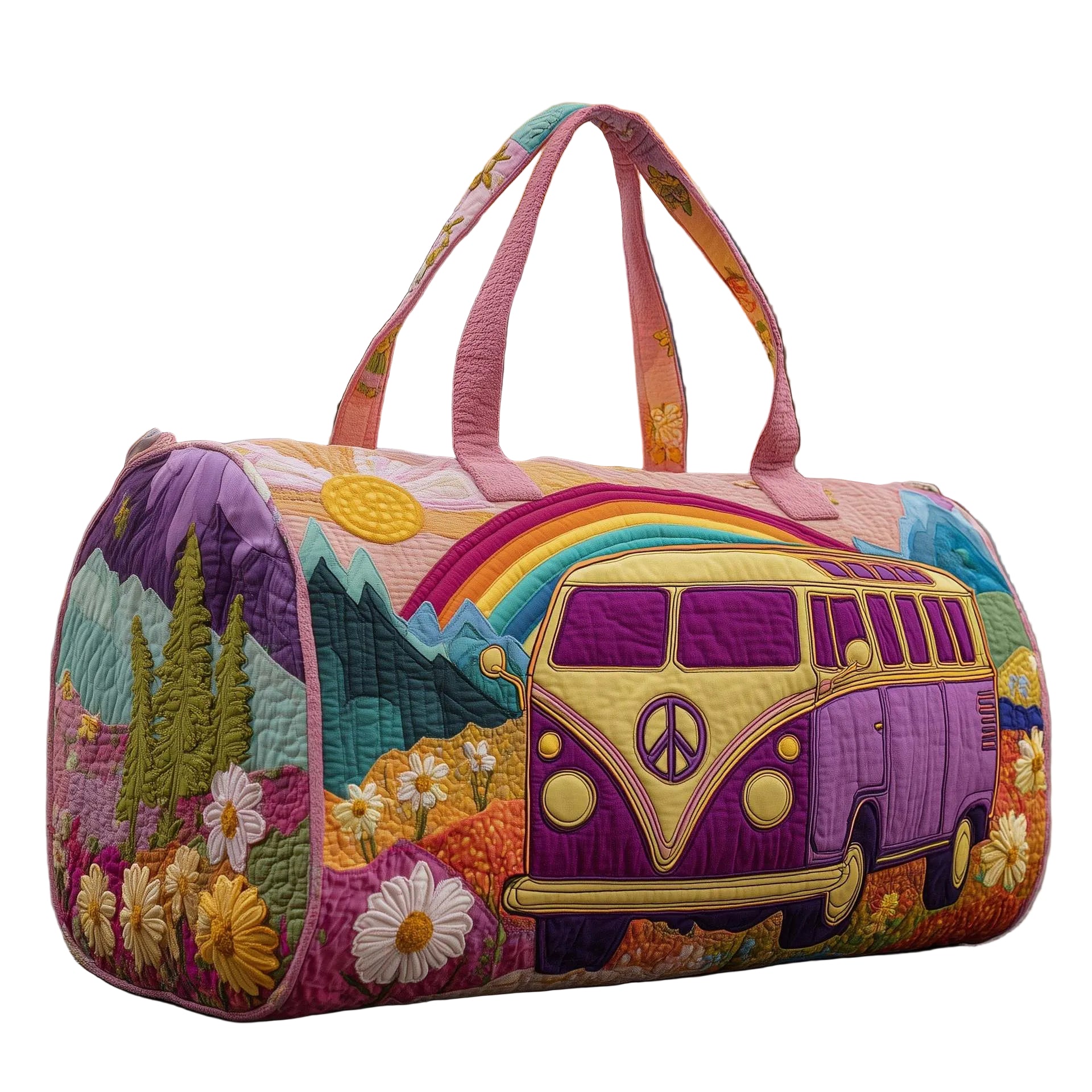 BOLSA DUFFLE ACOLCHADA CON ESTILO HIPPY VAN - VALERINA MARBELLA