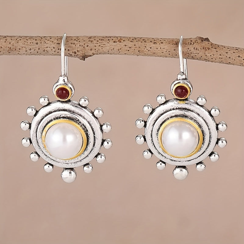 PENDIENTES VINTAGE PERLA IMPOSANT CLOU OREILLE