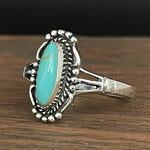 ANILLO NL/RETRO TURQUESA ANILLO BOHEMIO MARQUISE ANILLO PERSONNALISÉ ETHNIQUE FEMMES GESCHIKT COTIDIANON USAGE PARFAIT CADEAU AMOUREUX SAINT-VALENTIN FÊTES NOËL