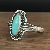 ANILLO NL/RETRO TURQUESA ANILLO BOHEMIO MARQUISE ANILLO PERSONNALISÉ ETHNIQUE FEMMES GESCHIKT COTIDIANON USAGE PARFAIT CADEAU AMOUREUX SAINT-VALENTIN FÊTES NOËL