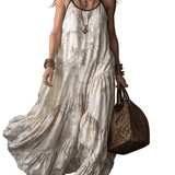 VESTIDO MAXI ESTAMPADO DE INSPIRACIÓN ARTÍSTICA - VALERINA MARBELLA