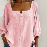 BLUSA SENCILLA CON CUELLO CUADRADO - VALERINA MARBELLA