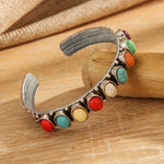 PULSERA VINTAGE STYLE MULTI-PIERRES TURQUESA MANCHETTE