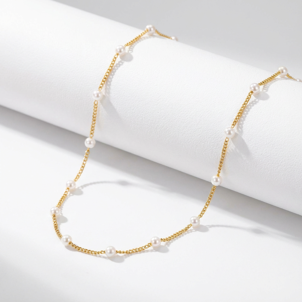 COLLAR DELICADO MINI PERLA CADENA