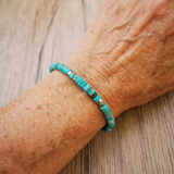 PULSERA INTEMPOREL DELICADO PERLÉ TURQUESA