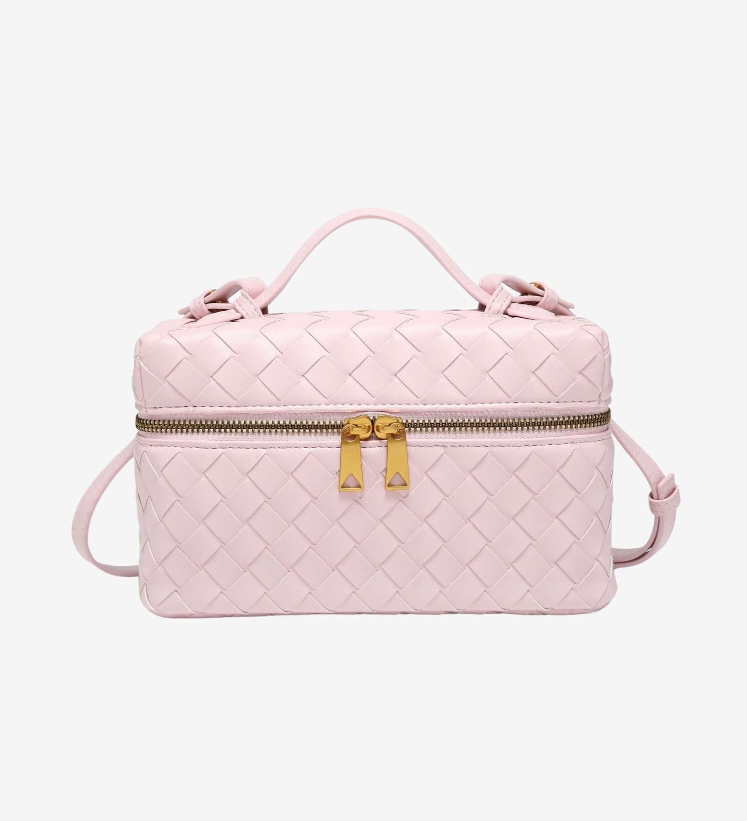 BOLSO TRENZADO ESTRUCTURADO CON ACABADO BRILLANTE - VALERINA MARBELLA