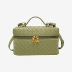 BOLSO TRENZADO ESTRUCTURADO CON ACABADO BRILLANTE - VALERINA MARBELLA