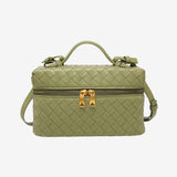 BOLSO TRENZADO ESTRUCTURADO CON ACABADO BRILLANTE - VALERINA MARBELLA