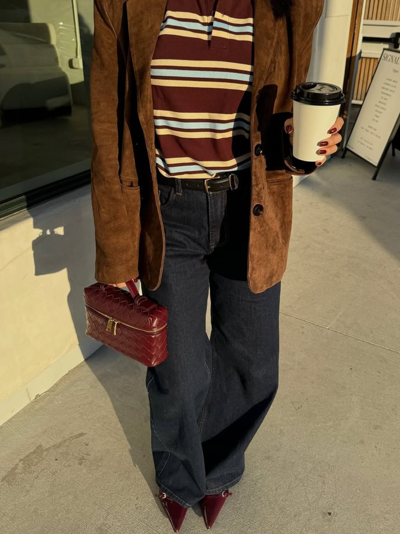 BOLSO TRENZADO ESTRUCTURADO CON ACABADO BRILLANTE - VALERINA MARBELLA