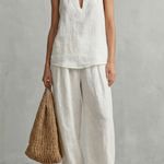 Alvéra – Relaxed linen allure – Top and trouser set