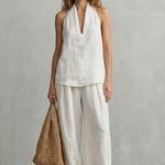 Alvéra – Relaxed linen allure – Top and trouser set