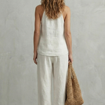 Alvéra – Relaxed linen allure – Top and trouser set
