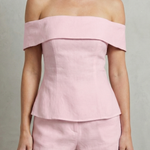 Alvienne – Off shoulder peplum elegance – Two piece set