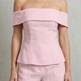 Alvienne – Off shoulder peplum elegance – Two piece set