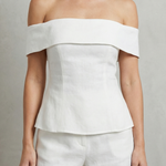 Alvienne – Off shoulder peplum elegance – Two piece set