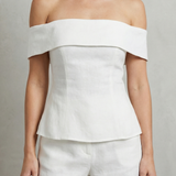Alvienne – Off shoulder peplum elegance – Two piece set