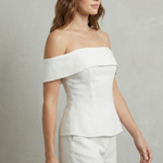 Alvienne – Off shoulder peplum elegance – Two piece set