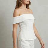 Alvienne – Off shoulder peplum elegance – Two piece set