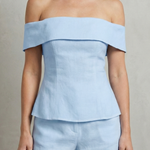 Alvienne – Off shoulder peplum elegance – Two piece set