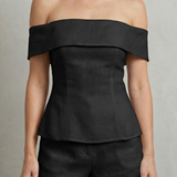 Alvienne – Off shoulder peplum elegance – Two piece set