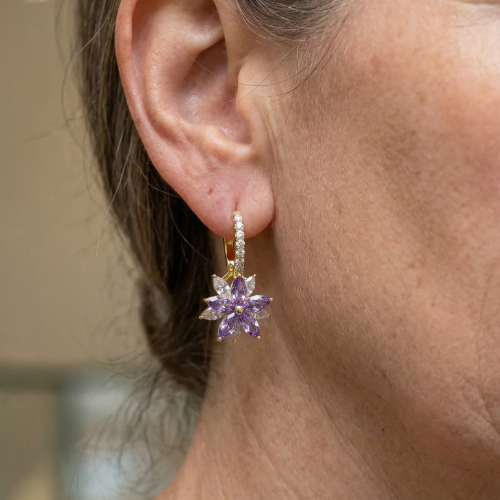 PENDIENTES AMETHELIS FLORA | ORO
