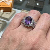 ANILLO AMETHYNE CRÉPUSCULE CORONA | ORO BLANCO