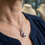 COLLAR AMATISTA INFINITO PAVÉ | ORO BLANCO