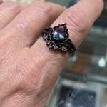 ANILLO AMATISTA RANGS | ORO BLANCO