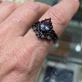 ANILLO AMATISTA RANGS | ORO BLANCO