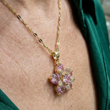 COLLAR ROSA FLOR | ORO