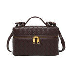 BOLSO TRENZADO ESTRUCTURADO CON ACABADO BRILLANTE - VALERINA MARBELLA