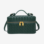 BOLSO TRENZADO ESTRUCTURADO CON ACABADO BRILLANTE - VALERINA MARBELLA