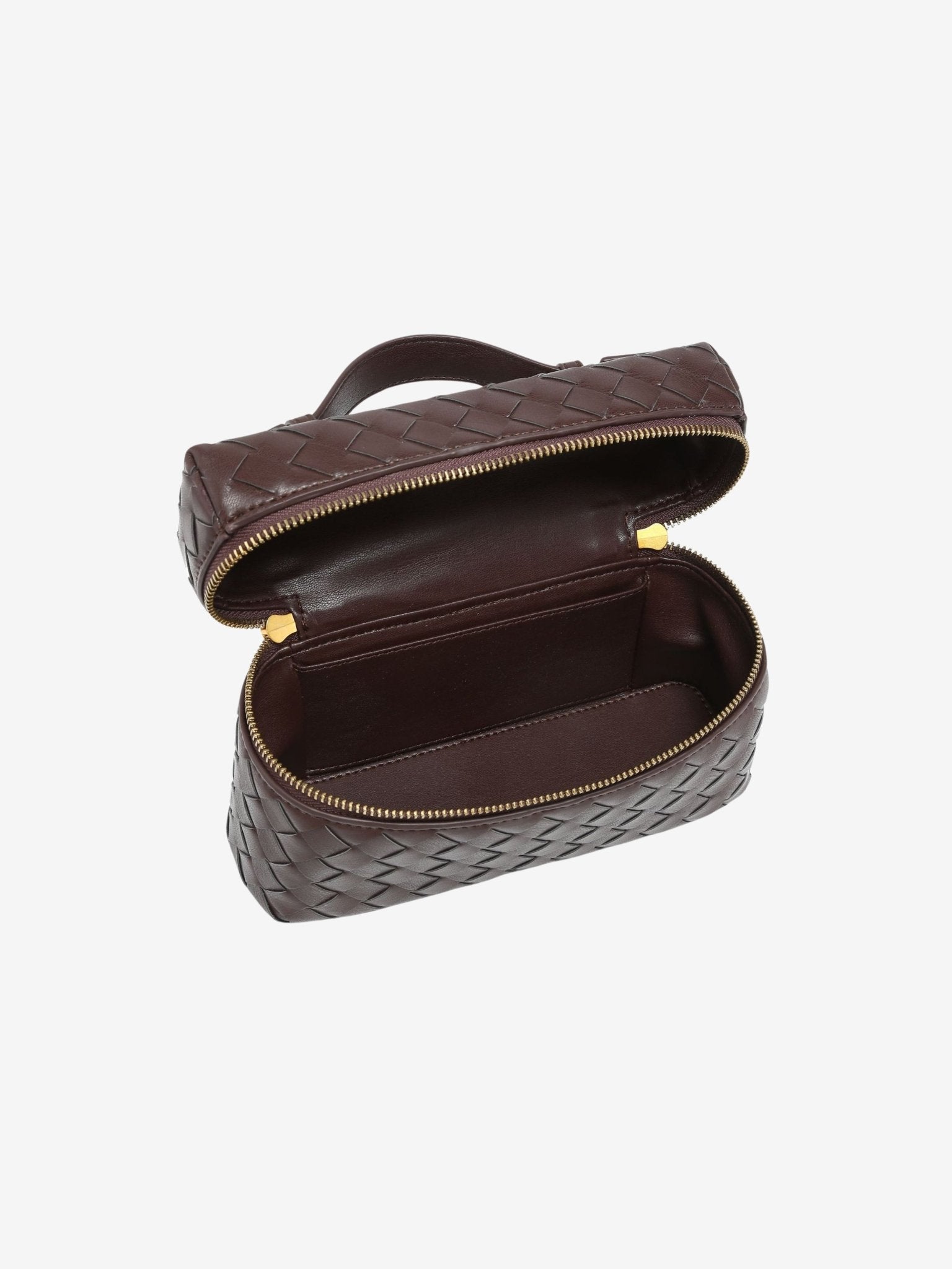 BOLSO TRENZADO ESTRUCTURADO CON ACABADO BRILLANTE - VALERINA MARBELLA