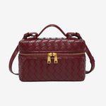 BOLSO TRENZADO ESTRUCTURADO CON ACABADO BRILLANTE - VALERINA MARBELLA