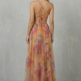 Aurellia – Watercolour romance – Sleeveless maxi dress