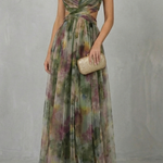 Aurellia – Watercolour romance – Sleeveless maxi dress