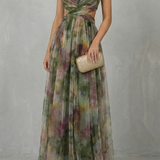 Aurellia – Watercolour romance – Sleeveless maxi dress
