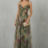 Aurellia – Watercolour romance – Sleeveless maxi dress
