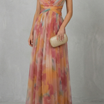 Aurellia – Watercolour romance – Sleeveless maxi dress