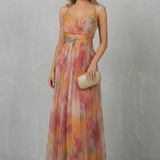Aurellia – Watercolour romance – Sleeveless maxi dress