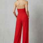 Aurora – Backless Halter Jumpsuit – Bold Summer Glamour