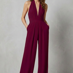 Aurora – Backless Halter Jumpsuit – Bold Summer Glamour