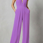 Aurora – Backless Halter Jumpsuit – Bold Summer Glamour