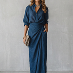 Azelline – Pleated texture elegance – Two-piece set
